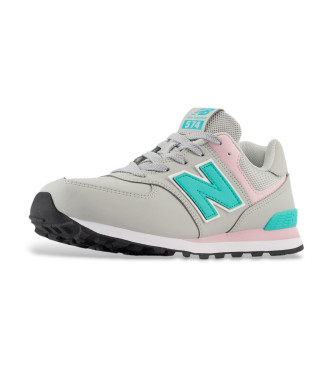 New Balance Leren sneakers 574 Core grijs