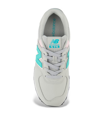 New Balance Leren sneakers 574 Core grijs