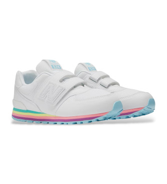 New Balance Tnis de couro 574 Core Hook & Loop branco