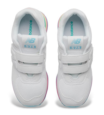 New Balance Tnis de couro 574 Core Hook & Loop branco