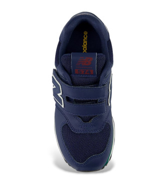 New Balance Scarpe da ginnastica in pelle blu scuro 574 Core con chiusura a strappo