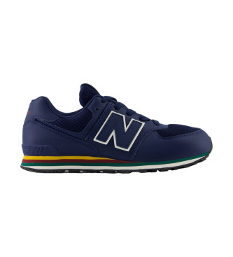 New Balance Skórzane sneakersy 574 Core navy