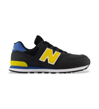 New Balance Leder Turnschuhe 574 Core schwarz