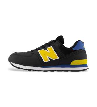 New Balance Leder Turnschuhe 574 Core schwarz