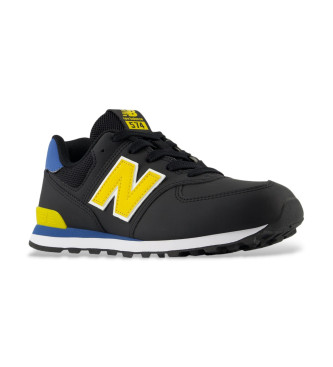 New Balance Leder Turnschuhe 574 Core schwarz