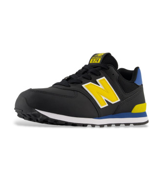 New Balance Leder Turnschuhe 574 Core schwarz