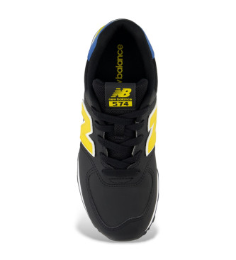 New Balance Leder Turnschuhe 574 Core schwarz