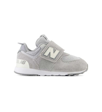 New Balance Leather Sneakers 574 Hook Loop grey