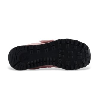 New Balance Ténis de pele 574 Hook & Loop rosa