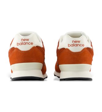 New Balance Ténis de pele 574 Lace castanhos
