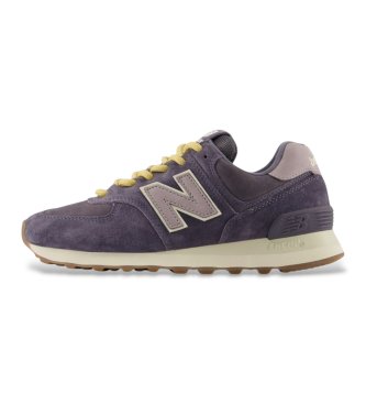 New Balance Leder-Sneaker 574 Grau