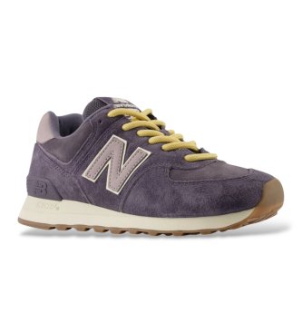 New Balance Leder-Sneaker 574 Grau