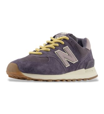 New Balance Leder-Sneaker 574 Grau