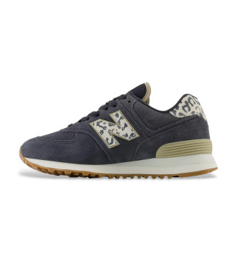 New Balance Tnis de couro 574 preto