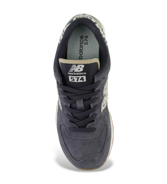 New Balance Tnis de couro 574 preto