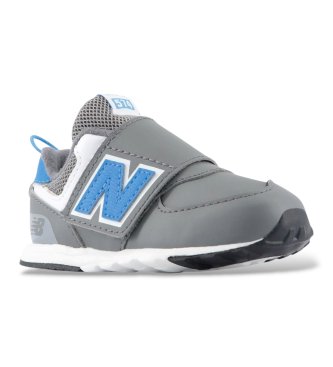 New Balance Ténis de pele 574 NEWB Hook & Loop cinzentos