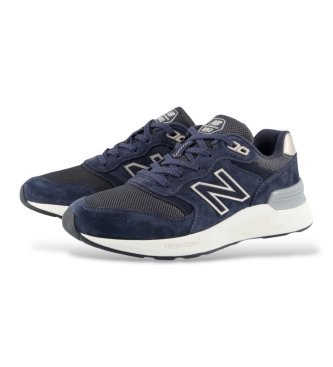 New Balance Fresh Foam X Walking 880 v7 leren sportschoenen, marineblauw