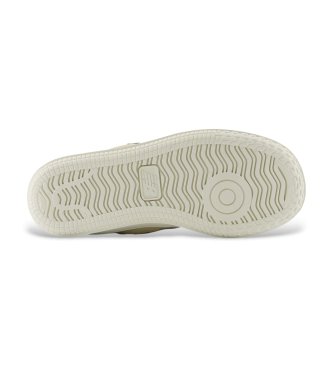 New Balance T500 Lace beige leather trainers