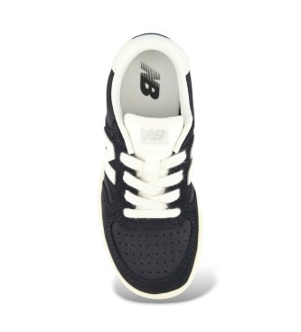 New Balance T500 Lace black leather trainers