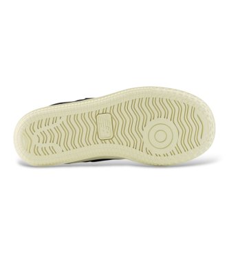 New Balance T500 Lace black leather trainers