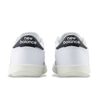 New Balance White T500 Lace leather sneakers