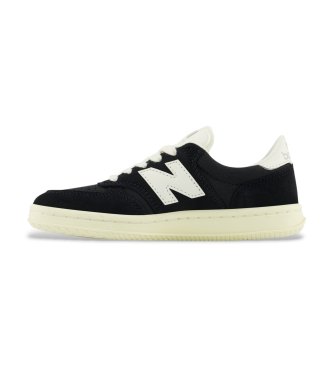 New Balance Black leather T500 Lace sneakers