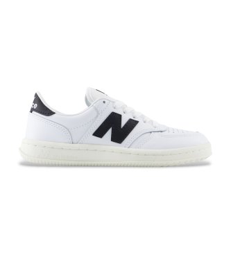 New Balance White leather T500 Lace sneakers