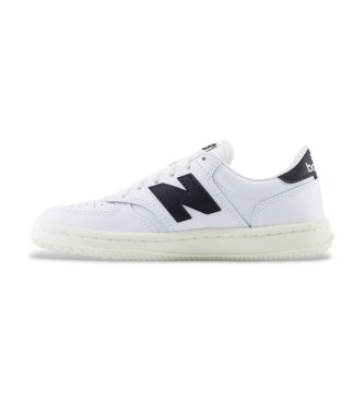 New Balance White leather T500 Lace sneakers