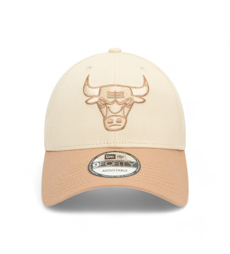 New Era Colour Block 9Forty Chicago Bulls beige cap
