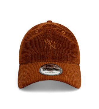 New Era Cord 9Twenty New York Yankees Kappe braun