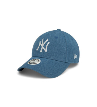 New Era Denimowa czapka z daszkiem 9Forty New York Yankees niebieska