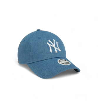 New Era Denimowa czapka z daszkiem 9Forty New York Yankees niebieska