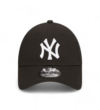 New Era Berretto nero dei New York Yankees dei 9Forty Trucker del campo di casa