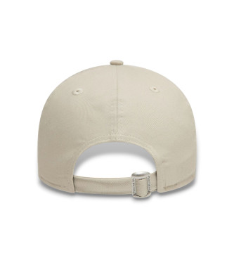 New Era Gorra LA Dodgers Side Patch 9Forty beige