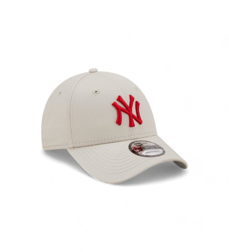 New Era Czapka League Essential 9Forty New York Yankees beżowa