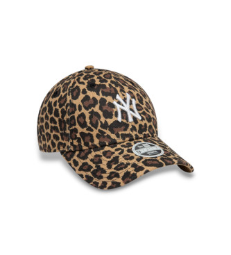 New Era Berretto marrone Leopard 9Forty