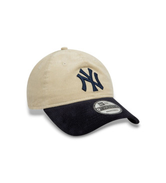 New Era New York Yankees Block Cord 9Twenty beige cap