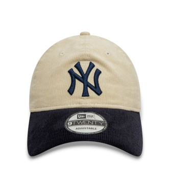 New Era New York Yankees Block Cord 9Twenty beige cap