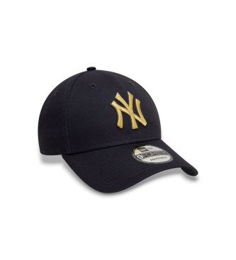 New Era Gorra New York Yankees Metallic 9Forty marino