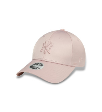 New Era Cappellino rosa satinato 9Forty dei New York Yankees