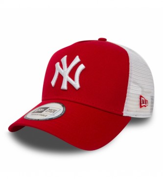 New Era Cappellino trucker A-Frame Clean dei New York Yankees rosso