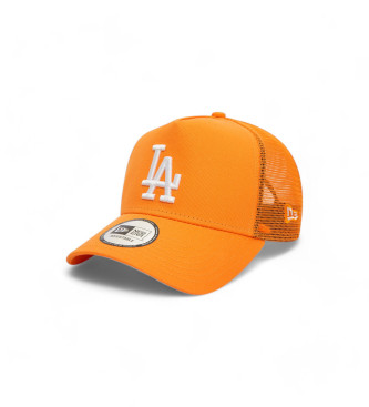 New Era Bon de camionista LA Dodgers laranja