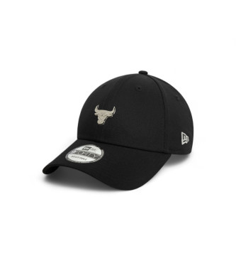 New Era Metaliczna czapka 9Forty Chicago Bulls w kolorze czarnym