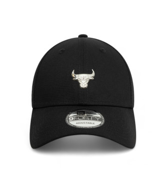 New Era Gorra Metallic Pin 9Forty Chicago Bulls negro