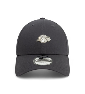 New Era Metallic Pin 9Forty LA Lakers grijze pet