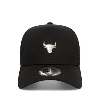 New Era Cappellino trucker metallizzato Chicago Bulls nero