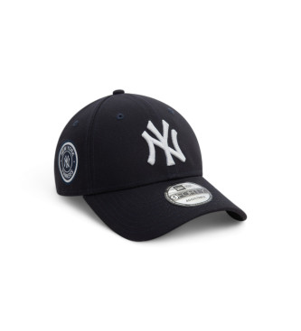 New Era Cappellino 9Forty New York Yankees con toppa laterale blu scuro