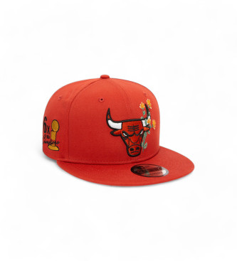 New Era Cap seizoensgebonden bloem 9Fifty Chicago Bulls rood