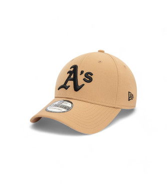 New Era Czapka Stretch Nylon 39Thirty Oakland Athletics beżowa