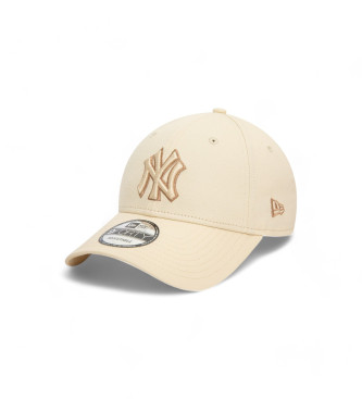 New Era Team Outline 9Forty New York Yankees beige keps